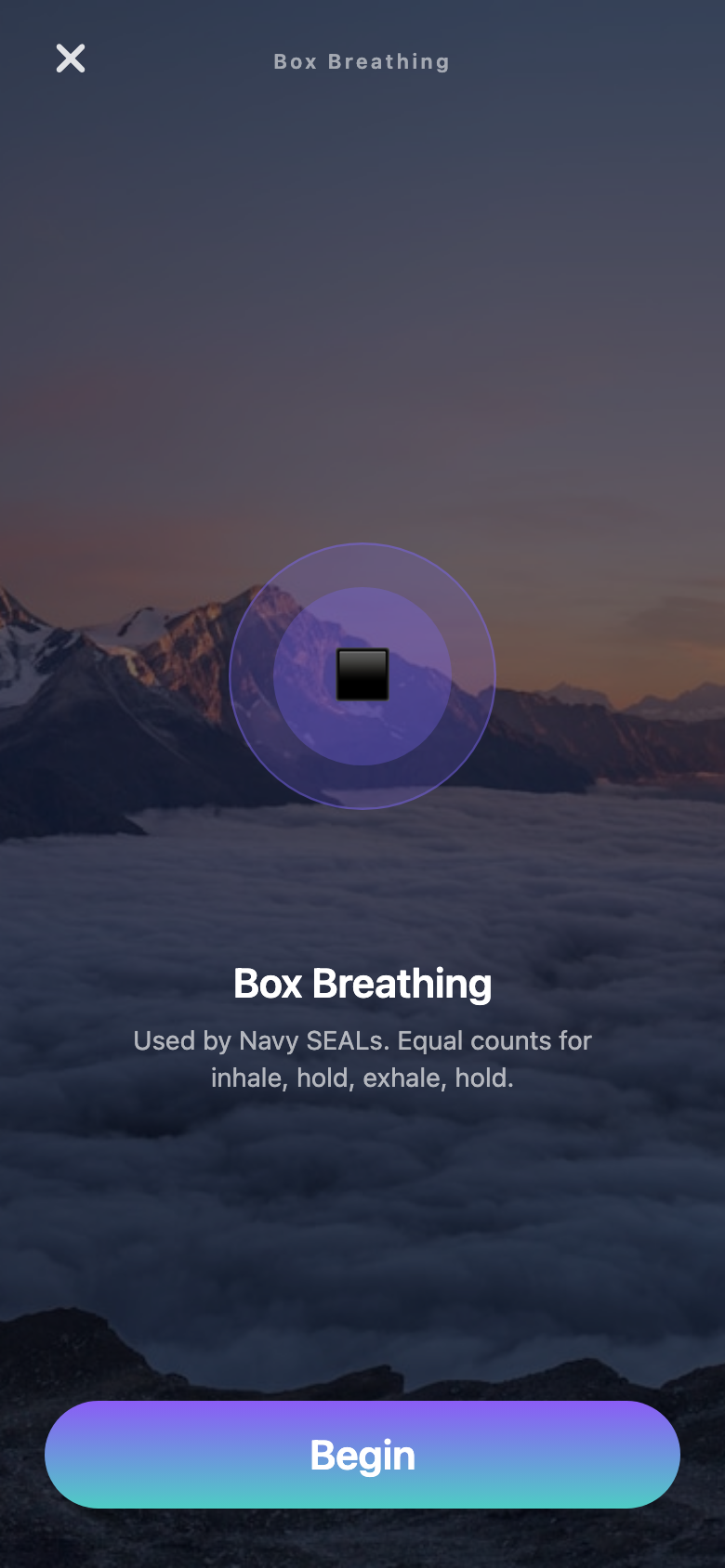 WelQu guided breathing session